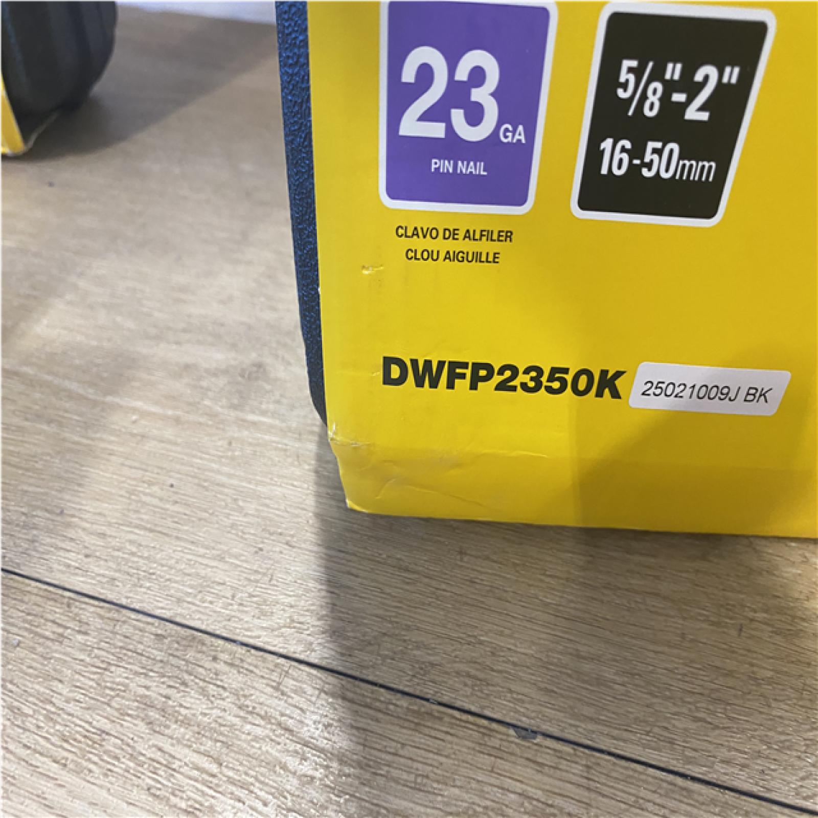 AS-IS DEWALT 23-Gauge 2 in. Pin Nailer