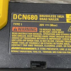 AS-IS DEWALT 20V MAX XR Lithium-Ion Electric Cordless 18-Gauge Brad Nailer (Tool Only)