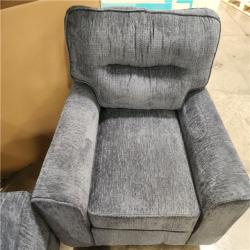 Phoenix Location 2-Piece Blue Sofa Double Seater and Single Seat