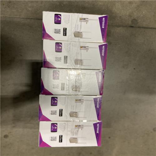 NEW! - NETGEAR Wi-Fi Range Extender EX6120 - Coverage Up to 1500 Sq Ft and 25 Devices with AC1200 Dual Band Wireless Signal Booster & Repeate (5 UNITS)