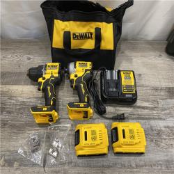 AS-IS DEWALT ATOMIC 20-Volt MAX Lithium-Ion Cordless Combo (2-Tool) Kit