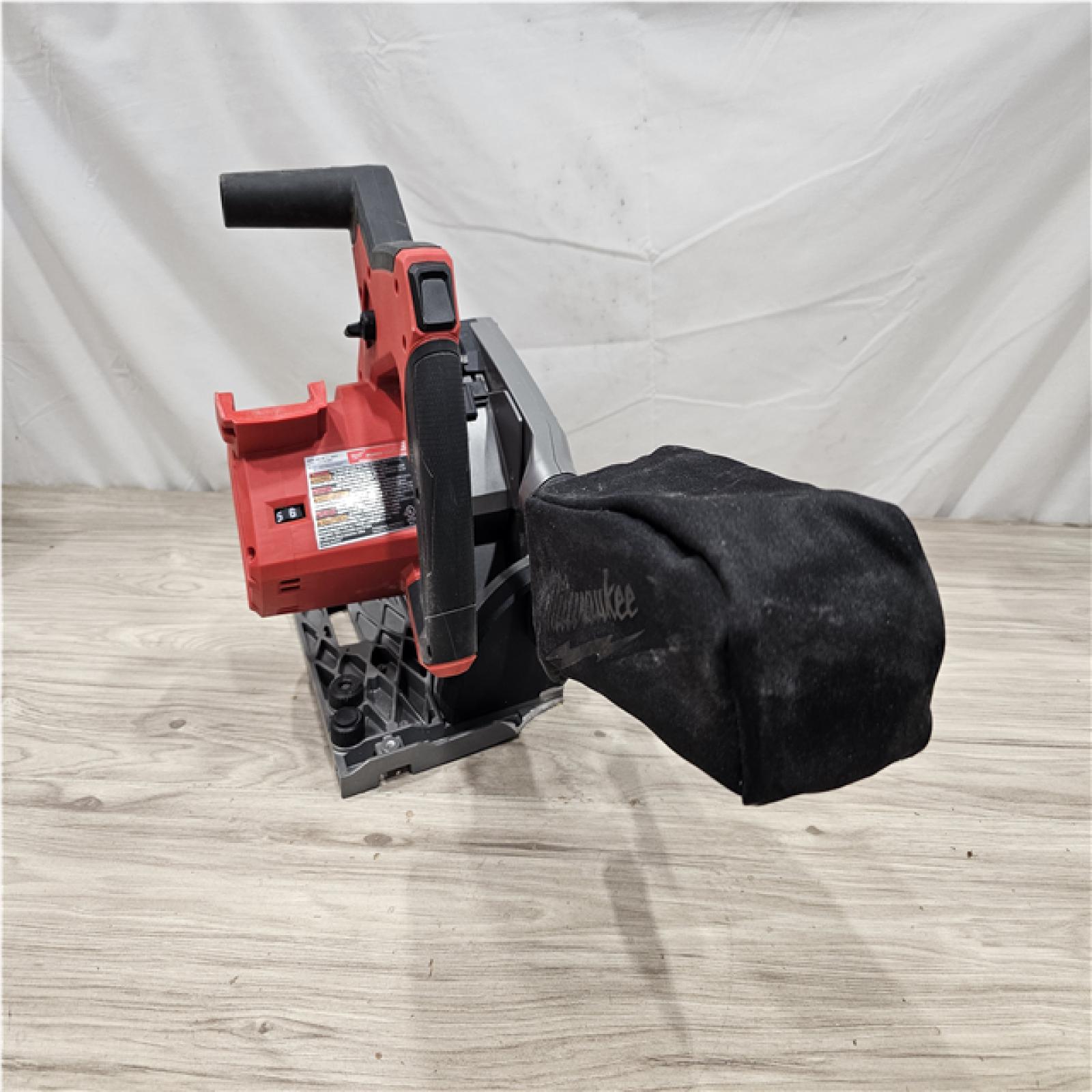 AS-IS Milwaukee FUEL 18V Lithium-Ion Cordless Brushless 6-1/2 in. Plunge Cut Track Saw (Tool-Only)