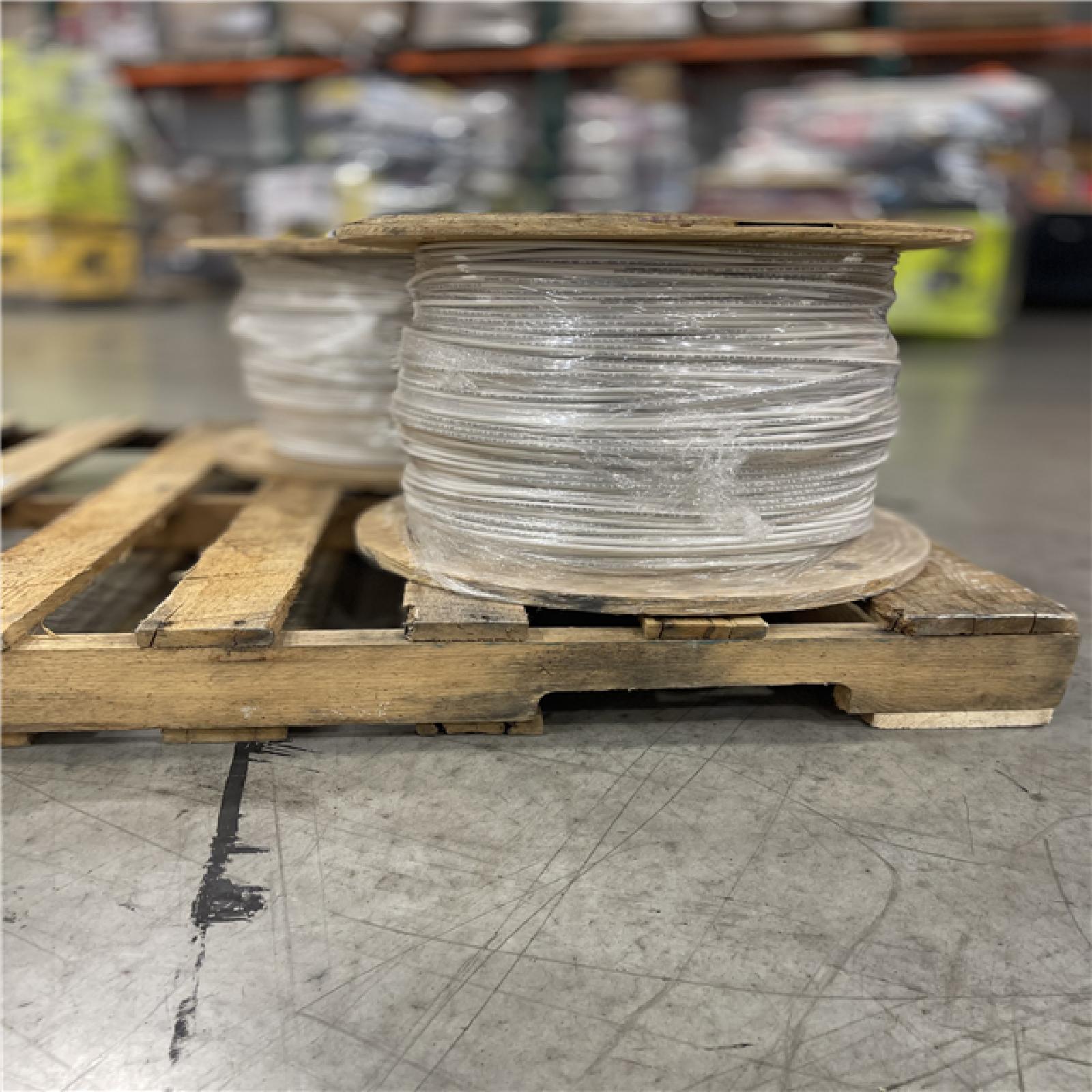 DALLAS LOCATION -  Southwire 2,500 ft. 4 White Stranded CU SIMpull THHN Wire PALLET-(2 SPOOLS)(SEE NOTES)