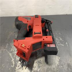 AS-IS- MILWAUKEE FUEL 18V Cordless 18-Gauge 1/4 in. Narrow Crown Stapler (Tool-Only)