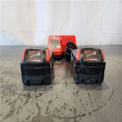 AS-IS- Milwaukee 18-Volt Lithium-Ion XC Starter Kit with Two 5.0Ah Batteries and Charger