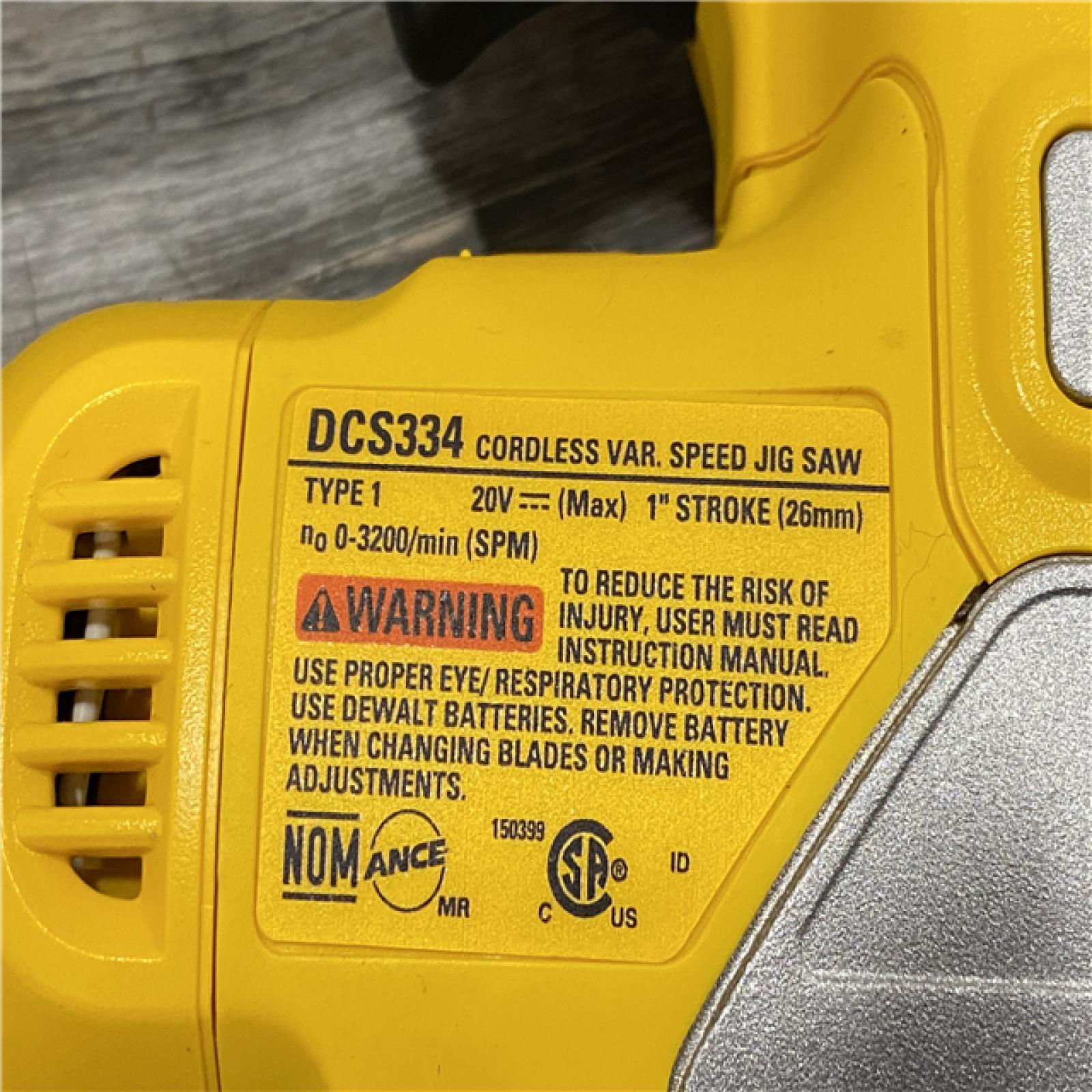 AS-IS DEWALT 20V MAX XR Cordless Brushless Jigsaw (Tool Only)