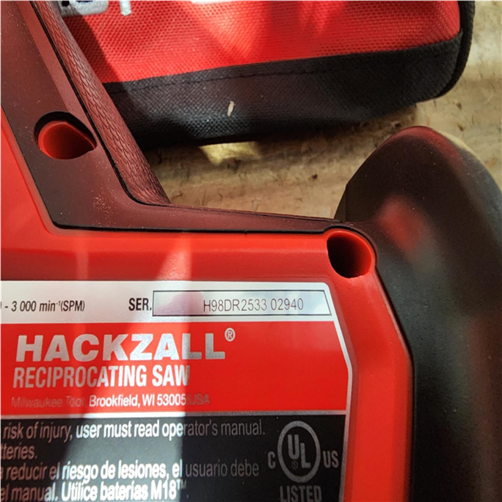 Houston Location AS-IS Milwaukee Hackzall and Battery with Charger