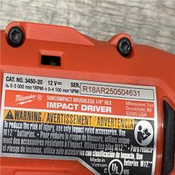 AS-IS Milwaukee 12-Volt Lithium-Ion Brushless Cordless Subcompact Drill and Impact Driver Combo Kit