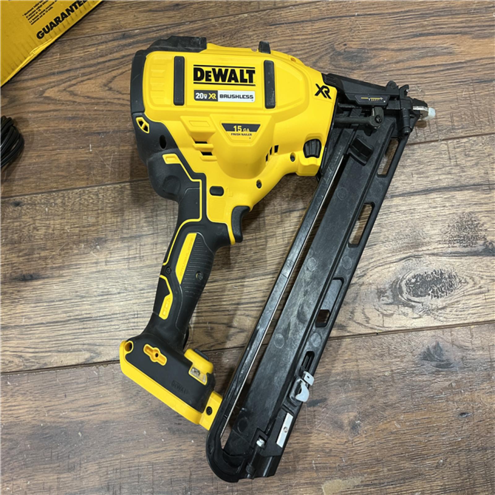 AS-IS DEWALT 20V MAX XR 15 Ga. Cordless 34 Deg Nailer 20 V