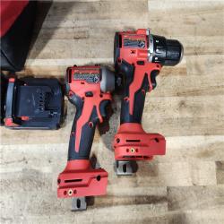 HOUSTON LOCATION - AS - IS Milwaukee 2 Tool Combo Kit W/ (2) Battery & Charger