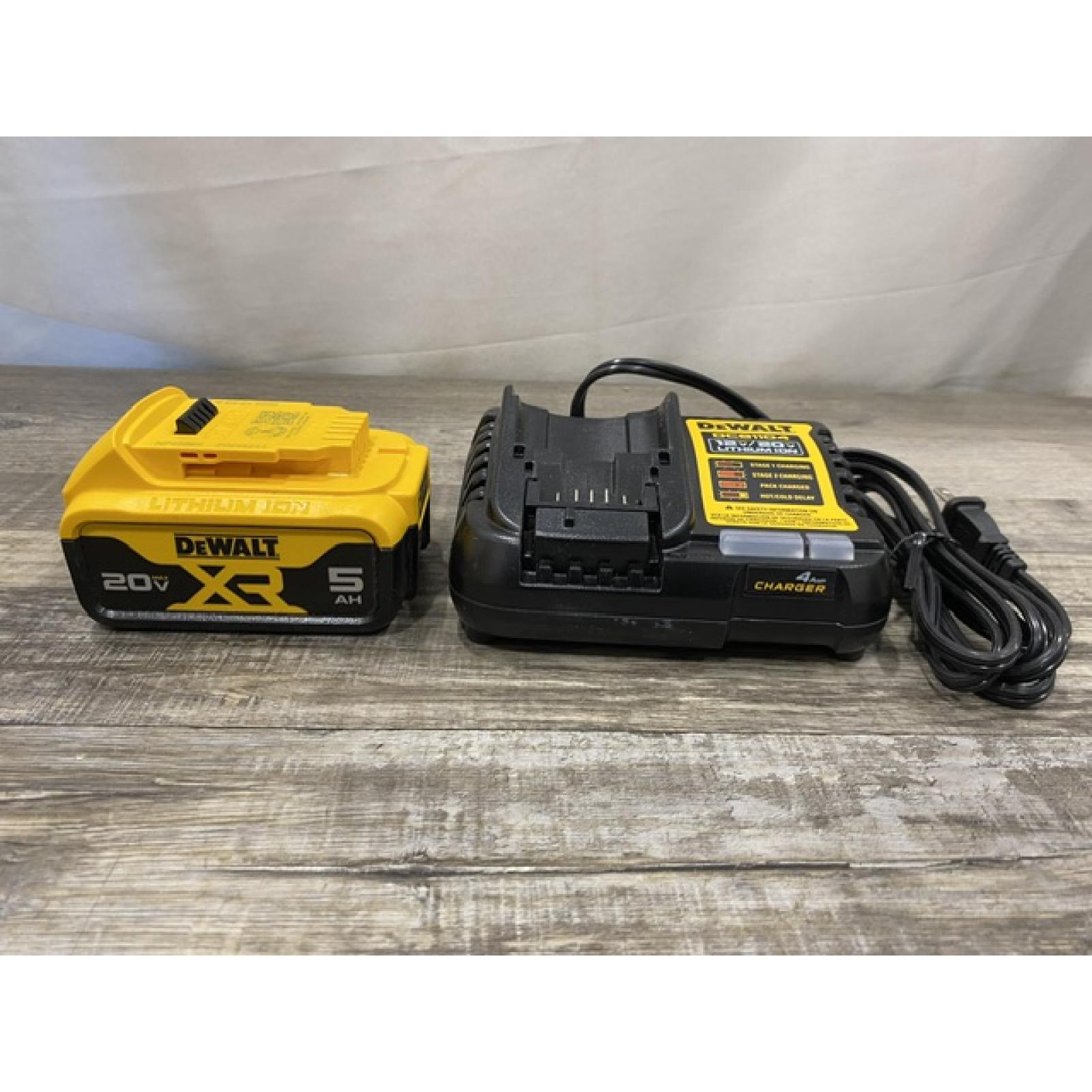 AS-IS DEWALT 20-Volt Maximum XR 5.0 Ah Battery Pack and Charger Kit