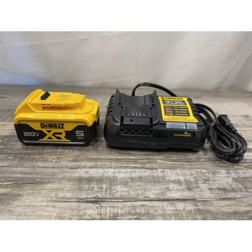 AS-IS DEWALT 20-Volt Maximum XR 5.0 Ah Battery Pack and Charger Kit