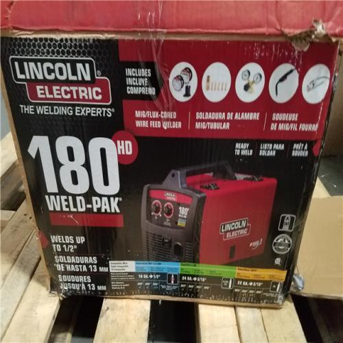 CALIFORNIA AS-IS LINCOLN ELECTRIC 180 WELD PAK