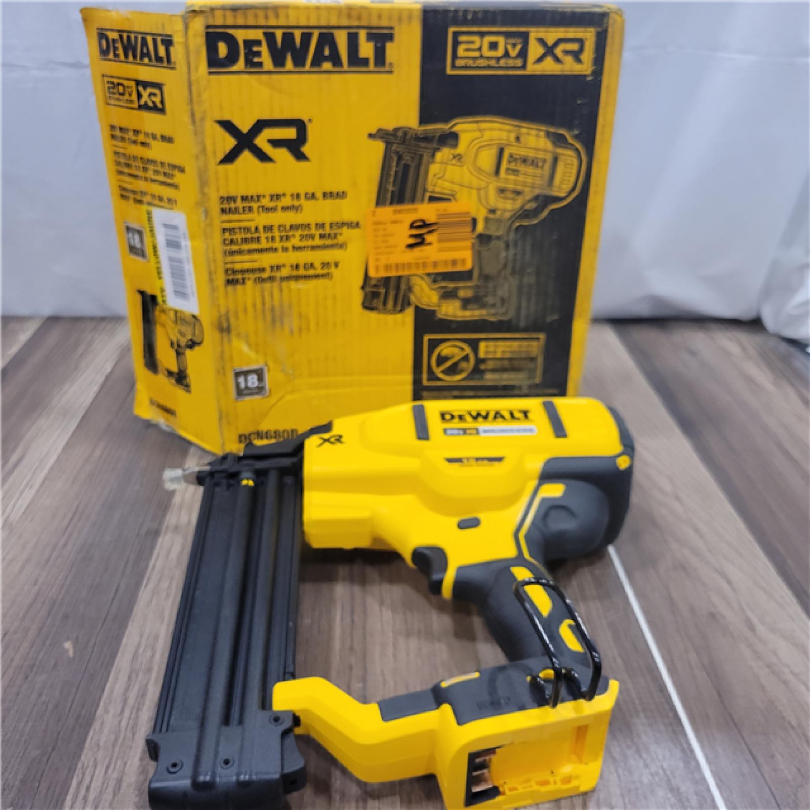 AS-IS  DeWalt 20V MAX XR Lithium-Ion Electric Cordless 18-Gauge Brad Nailer (Tool Only)