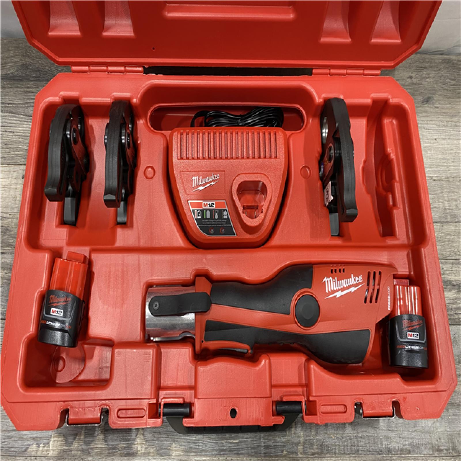 AS-IS Milwaukee 12-Volt Lithium-Ion Force Logic Cordless Press Tool Kit