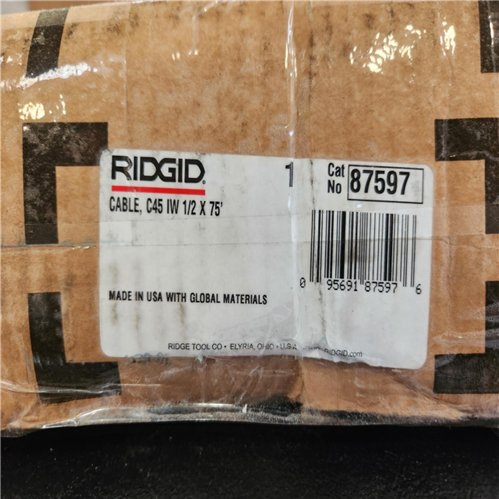 Phoenix NEW RIDGID 1/2 in. x 75 ft. C-45 IW Integral Wound Drain Cleaning Snake Auger Machine Replacement for K-400  K-3800 Models