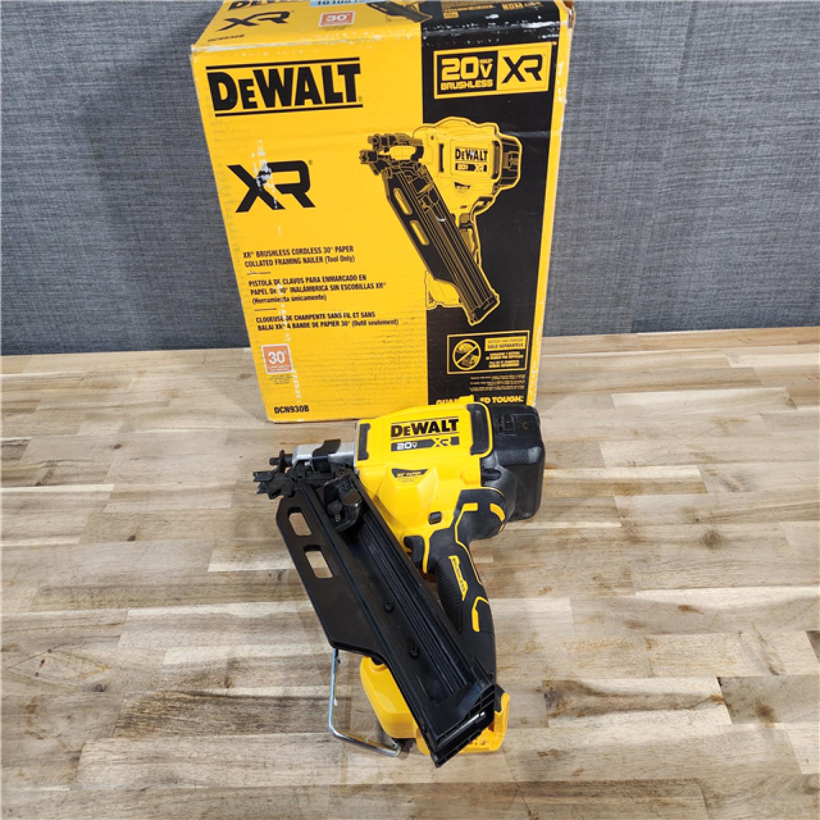 HOUSTON LOCATION - AS-IS DEWALT 20-Volt 30° Cordless Framing Nailer (Tool-Only)