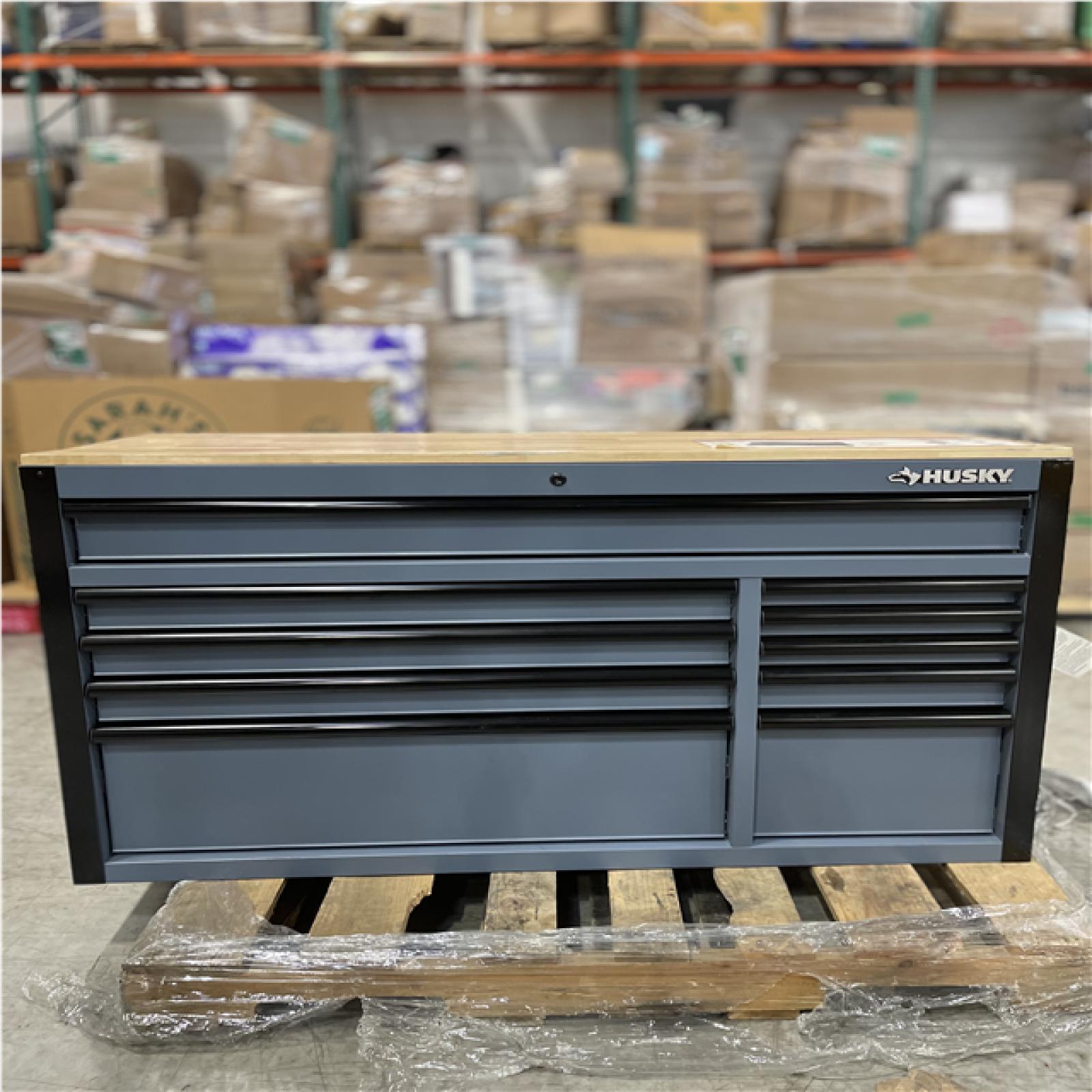 DALLAS LOCATION- AS-IS Husky 52 IN. 10-Drawer Mobile Workbench