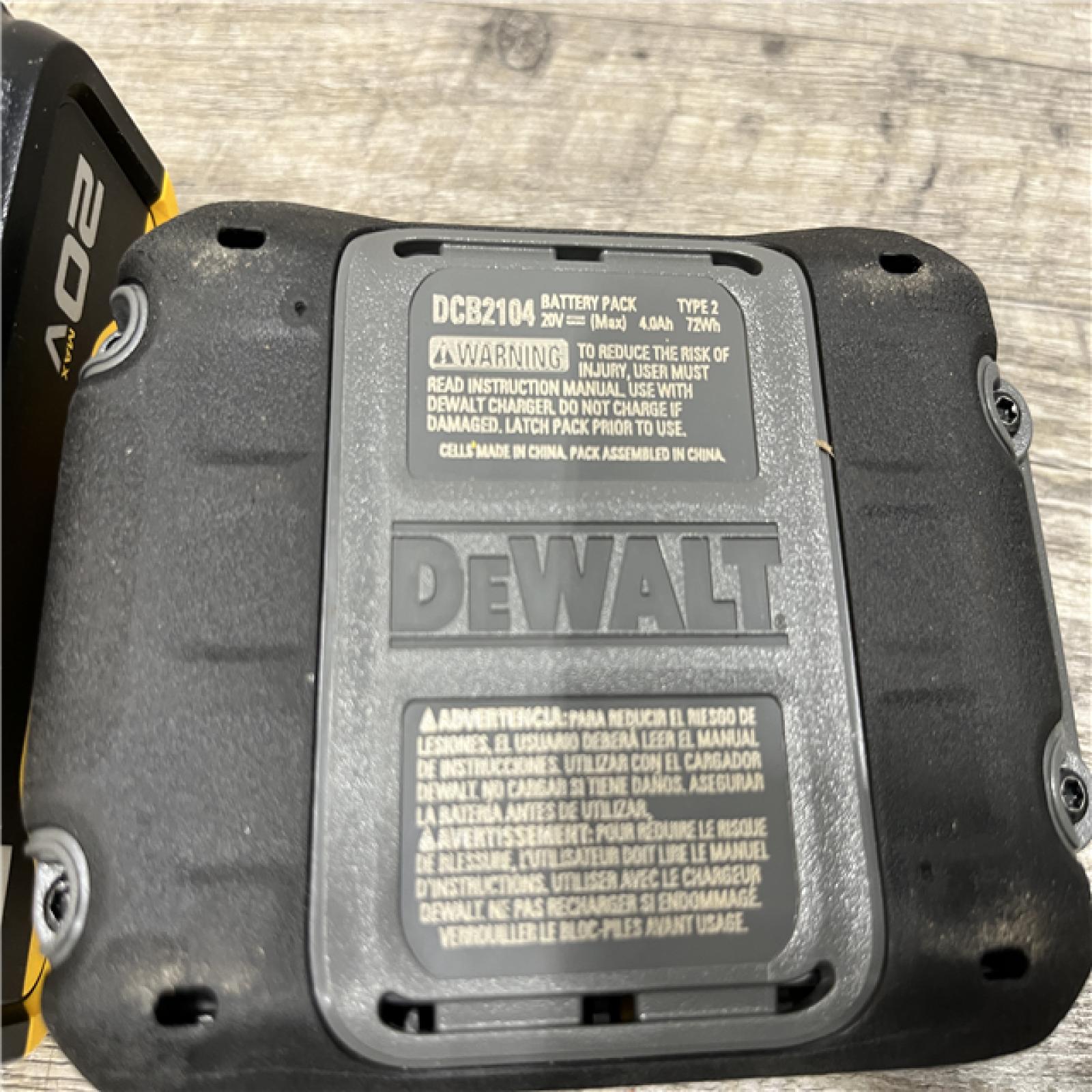 AS-IS DEWALT 20V MAX Lithium-Ion Starter Kit with 4.0 Ah and 5.0 Ah Batteries and Charger