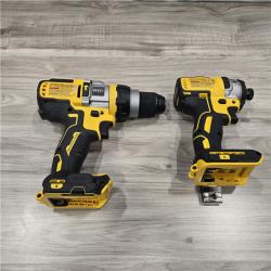 LIKE NEW! - DEWALT 20V MAX Cordless Brushless Hammer Drill/Driver 2 Tool Combo Kit with FLEXVOLT ADVANTAGE