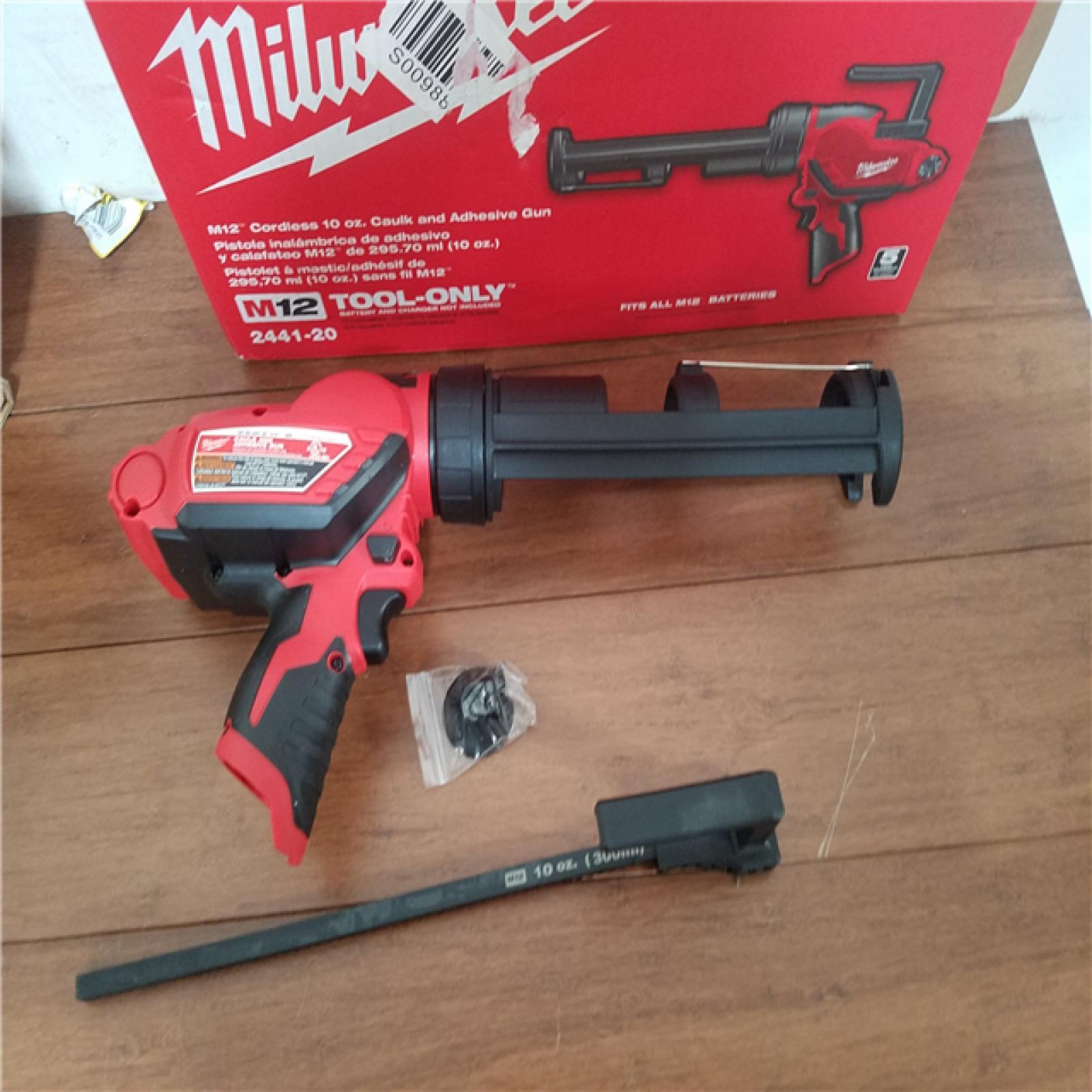 California NEW Milwaukee M12 Cordless 10 oz. Caulk & Adhesive Gun