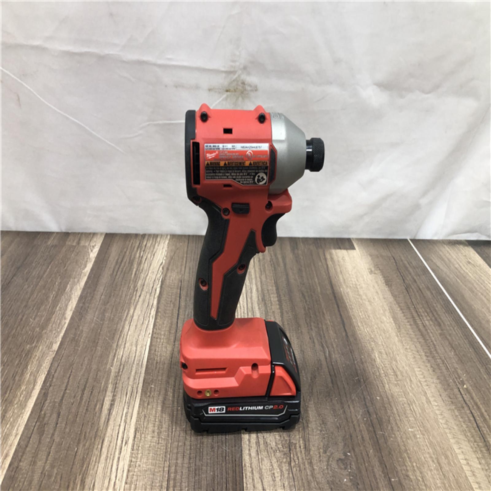 AS-IS Milwaukee 18V Lithium-Ion Brushless Cordless 1/4 in. Impact Driver Kit