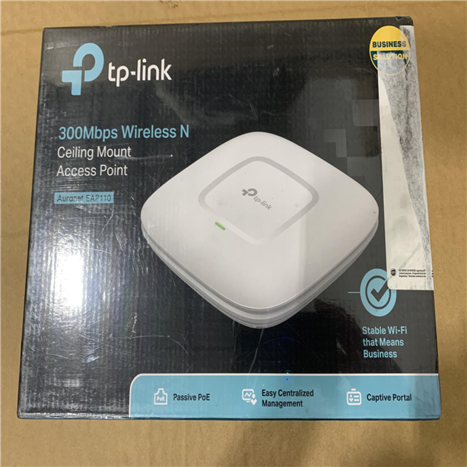 New - TPLink N300 Ceiling Mount Wireless Access Point EAP110