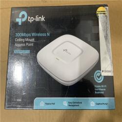 New - TPLink N300 Ceiling Mount Wireless Access Point EAP110