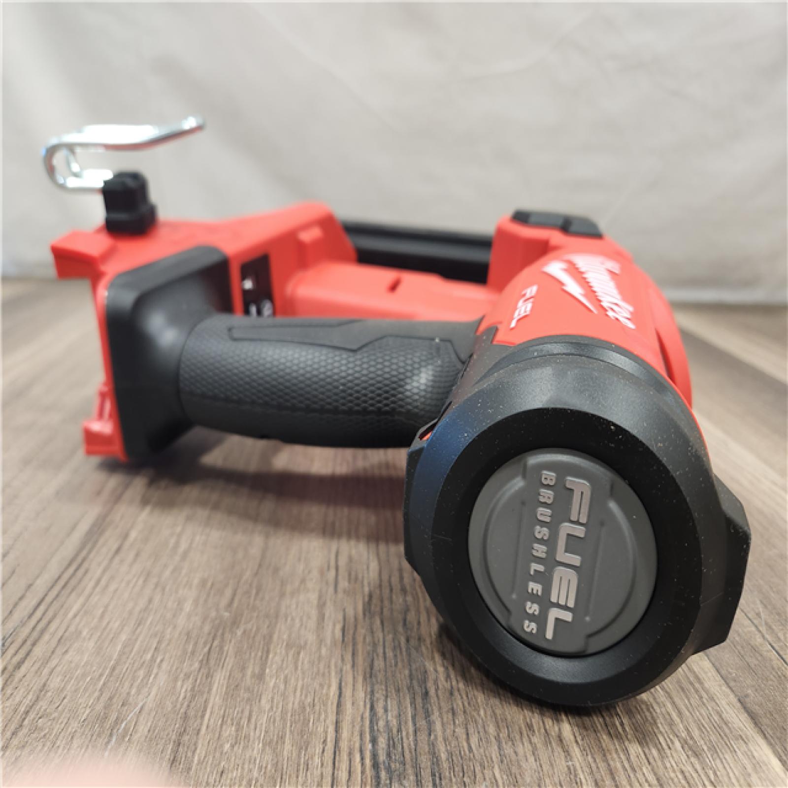 AS-IS- MILWAUKEE FUEL 18V Cordless 18-Gauge 1/4 in. Narrow Crown Stapler (Tool-Only)