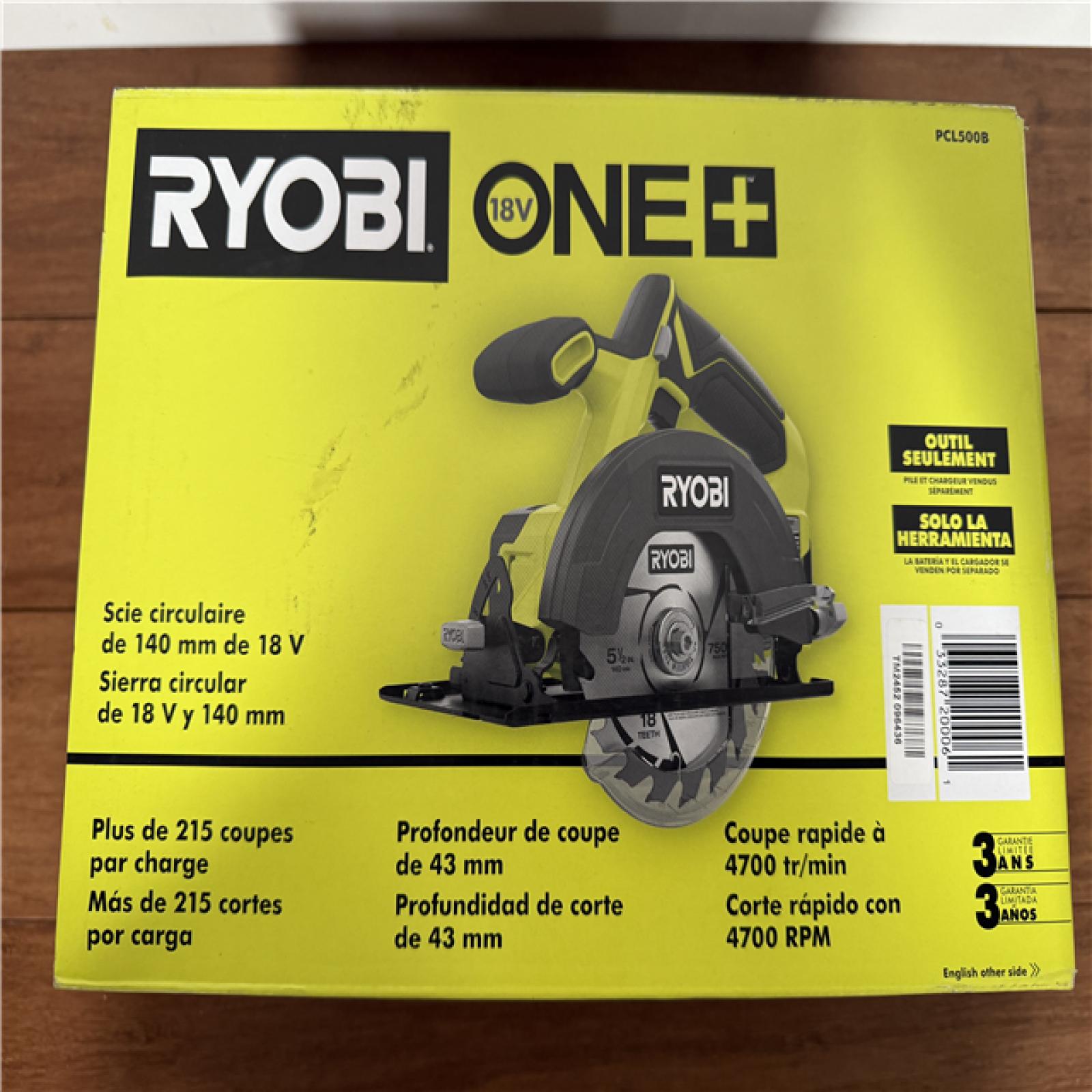 California NEW Ryobi 18V 5-1/2” Circular Saw