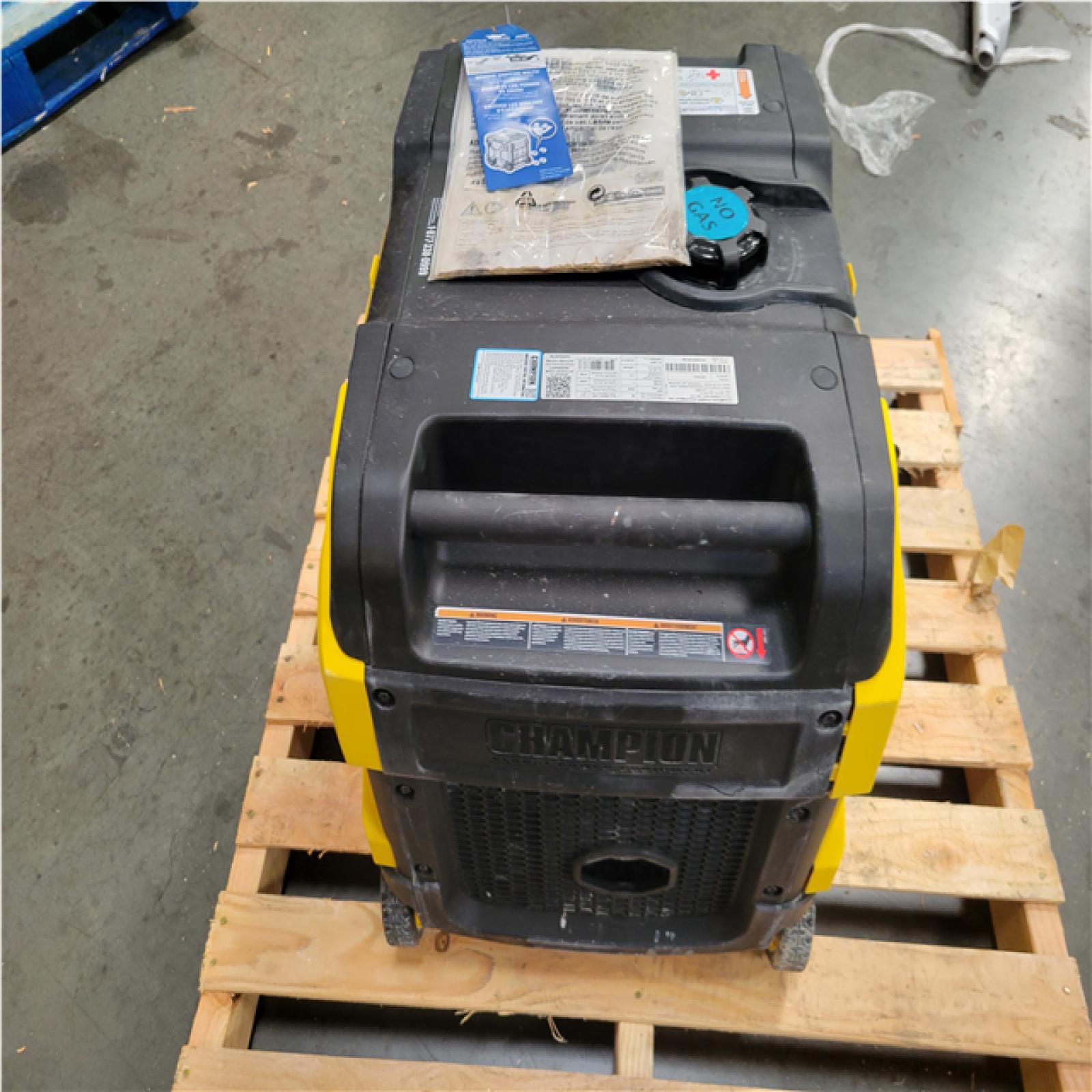CALIFORNIA AS-IS CHAMPION 6 500/5 250-WATT RECOIL START  GAS PROPANE DUAL FUEL INVERTER PORTABLE GENERATOR