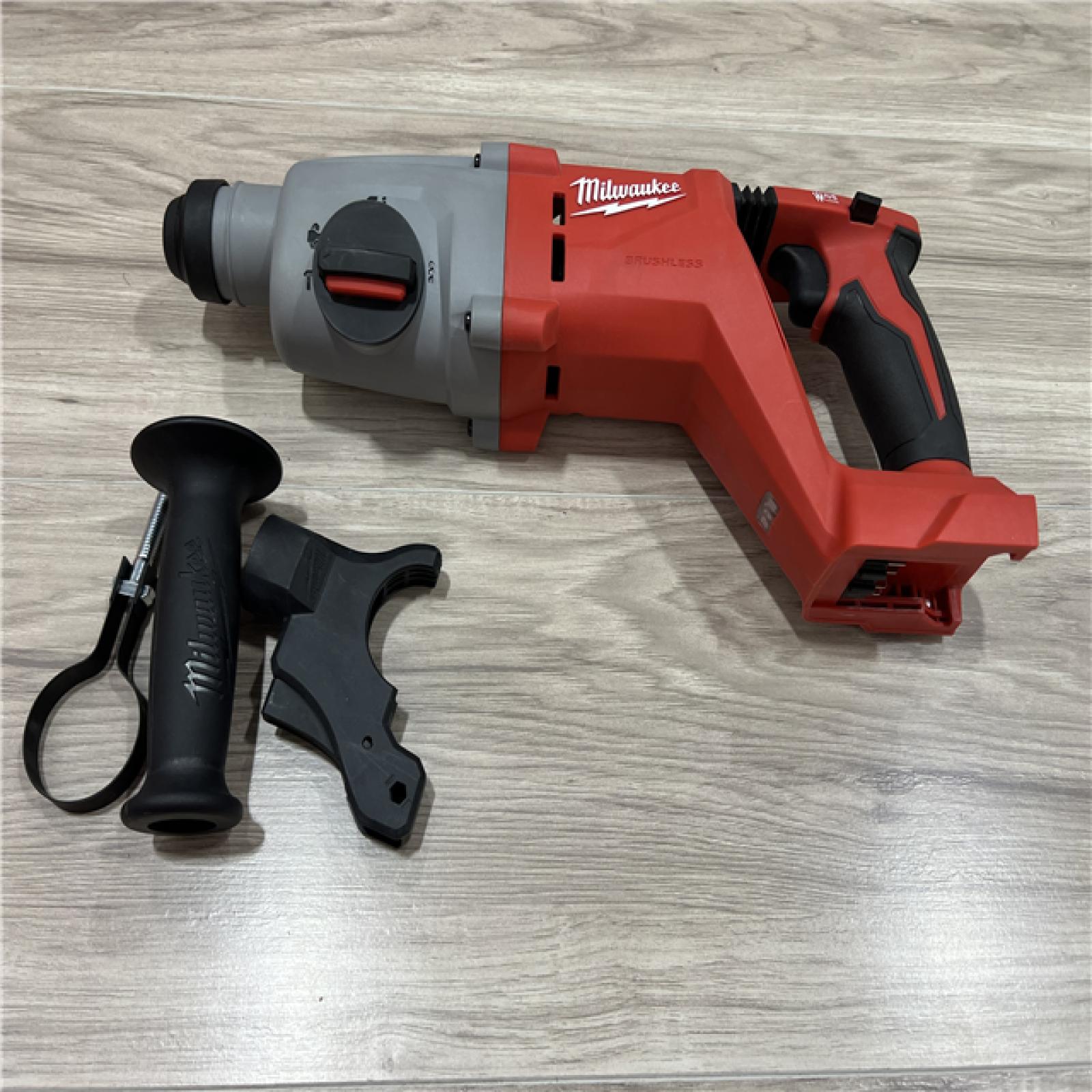 AS-IS Milwaukee 18V Lithium-Ion Brushless Cordless 1 in. SDS-Plus D-Handle Rotary Hammer (Tool-Only)