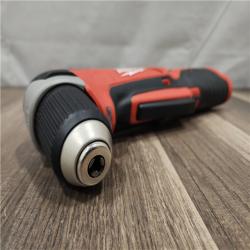 AS-IS- Milwaukee M12 12V Lithium-Ion Cordless 3/8 in. Right Angle Drill (Tools-Only)