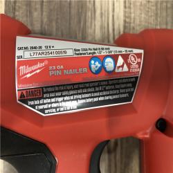 AS-IS Milwaukee 12-Volt 23-Gauge Lithium-Ion Cordless Pin Nailer (Tool-Only)