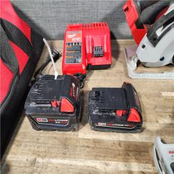 HOUSTON LOCATION - AS-IS MILWAUKEE 4 TOOL COMBO KIT W/ (2) BATTERY & CHARGER