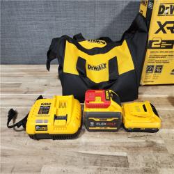 HOUSTON LOCATION - AS-IS (APPEARS LIKE NEW) DEWALT 20V Lithium-Ion Cordless 2-Tool Combo Kit with 20V/60V FLEXVOLT 9 Ah Battery  4 Ah Battery and Charger