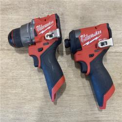AS-IS Milwaukee FUEL 12-Volt Lithium-Ion Brushless Cordless Hammer Drill and Impact Driver Combo Kit