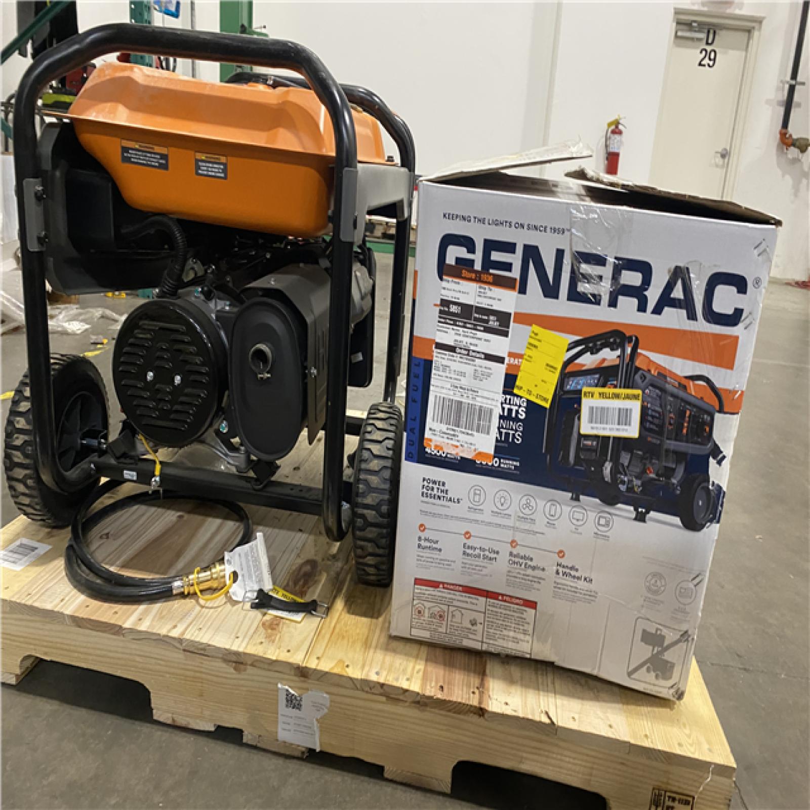 Dallas Location - As-Is Generac Gasoline Portable Generator(Lot Of 2)
