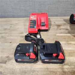 HOUSTON LOCATION - AS-IS MILWAUKEE 4 TOOL COMBO KIT W/ (2) BATTERY & CHARGER