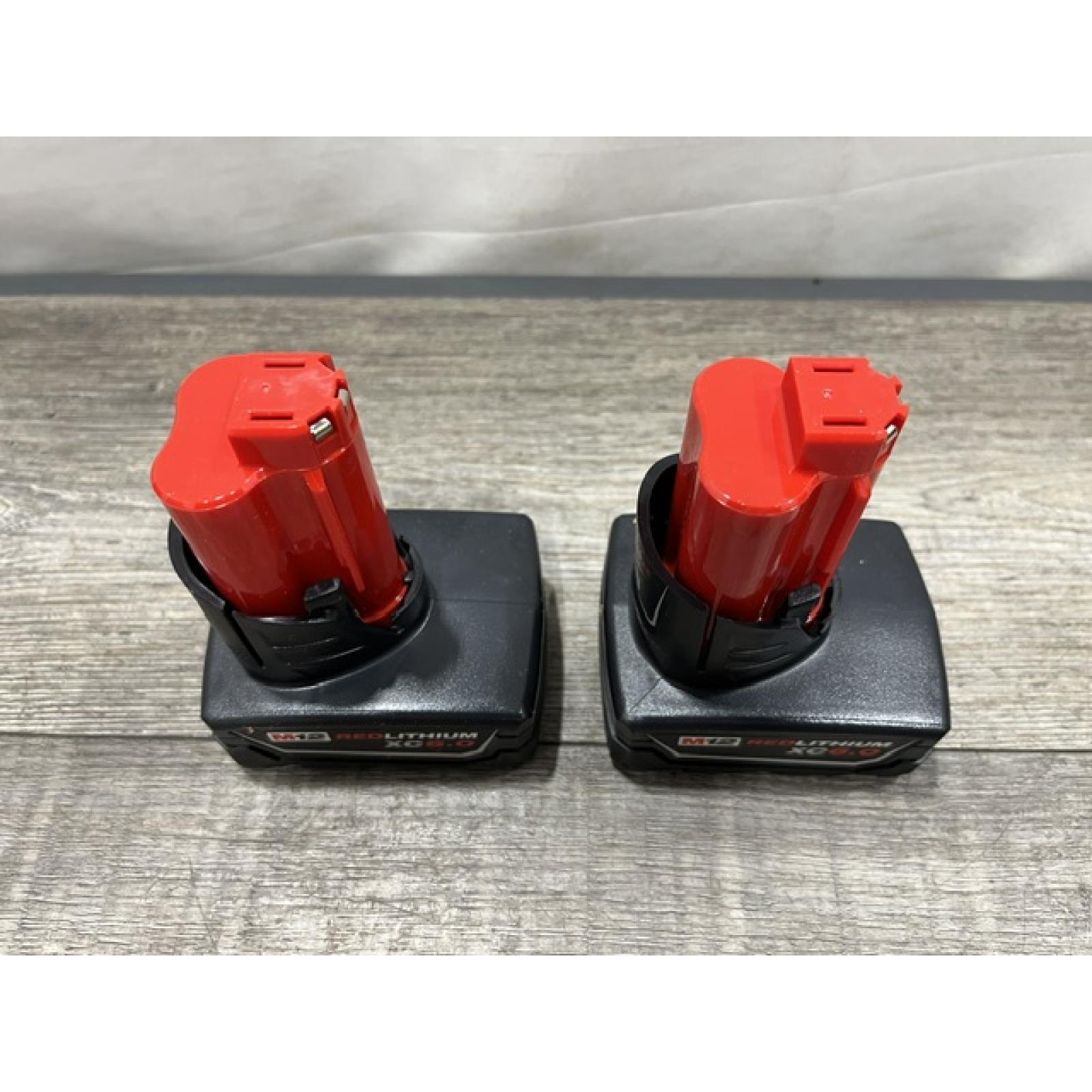 AS-IS Milwaukee 12V Lithium-Ion XC Extended Capacity Battery Pack 6.0Ah (2-Pack)