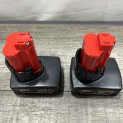 AS-IS Milwaukee 12V Lithium-Ion XC Extended Capacity Battery Pack 6.0Ah (2-Pack)