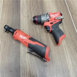 AS-IS Milwaukee M12 FUEL 12V 1/2 Cordless Li-Ion Hammer Drill/Driver Kit
