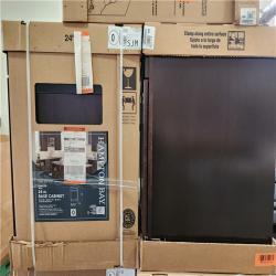 Phoenix Location 5 Hampton Bay Shaker 24 in. W x 24 in. D x 34.5 in. H Assembled Base Kitchen Cabinet in Java with Ball-Bearing Drawer Glides