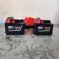 AS-IS- Milwaukee 18-Volt Lithium-Ion XC Starter Kit with Two 5.0Ah Batteries and Charger