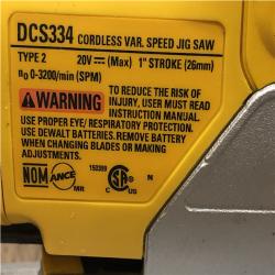 AS-IS DEWALT 20V MAX XR Cordless Brushless Jigsaw (Tool Only)