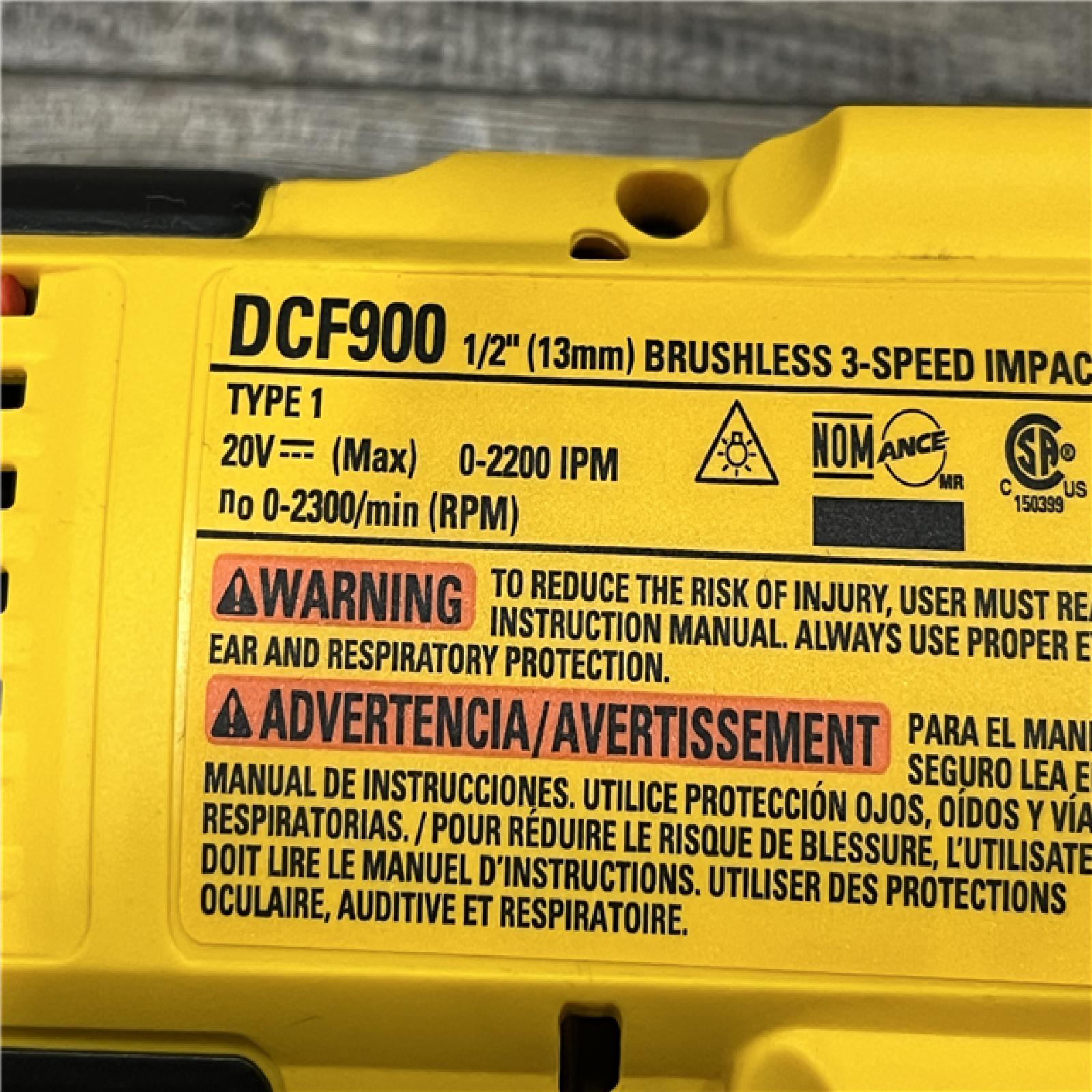 AS-IS DEWALT 20V MAX Lithium-Ion Cordless 1/2 in. Impact Wrench Kit
