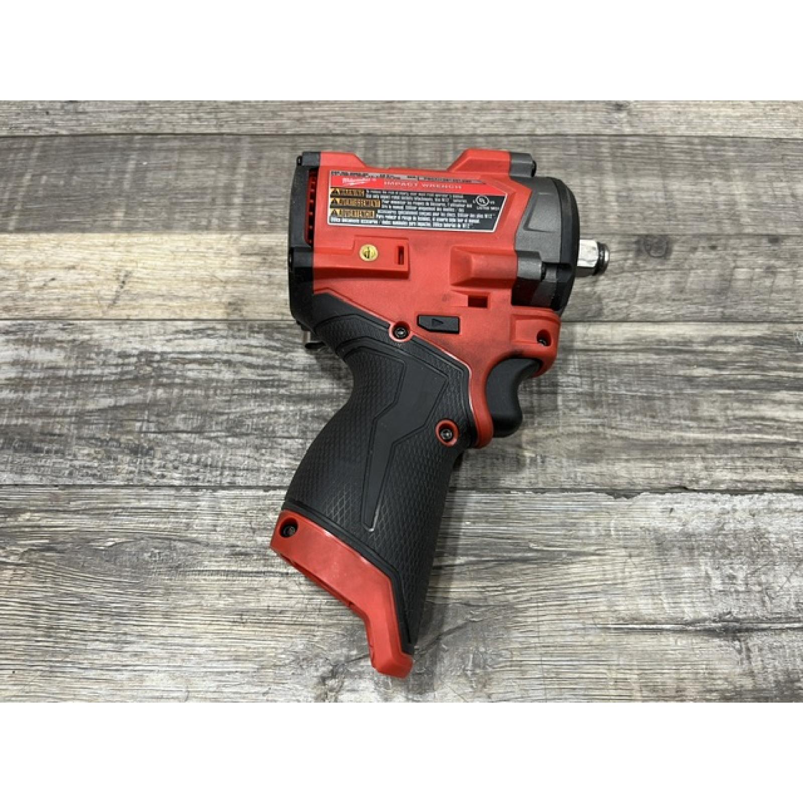 AS-IS Milwaukee FUEL 12V Lithium-Ion Brushless Cordless Stubby 1/2 in. Impact Wrench (Tool-Only)