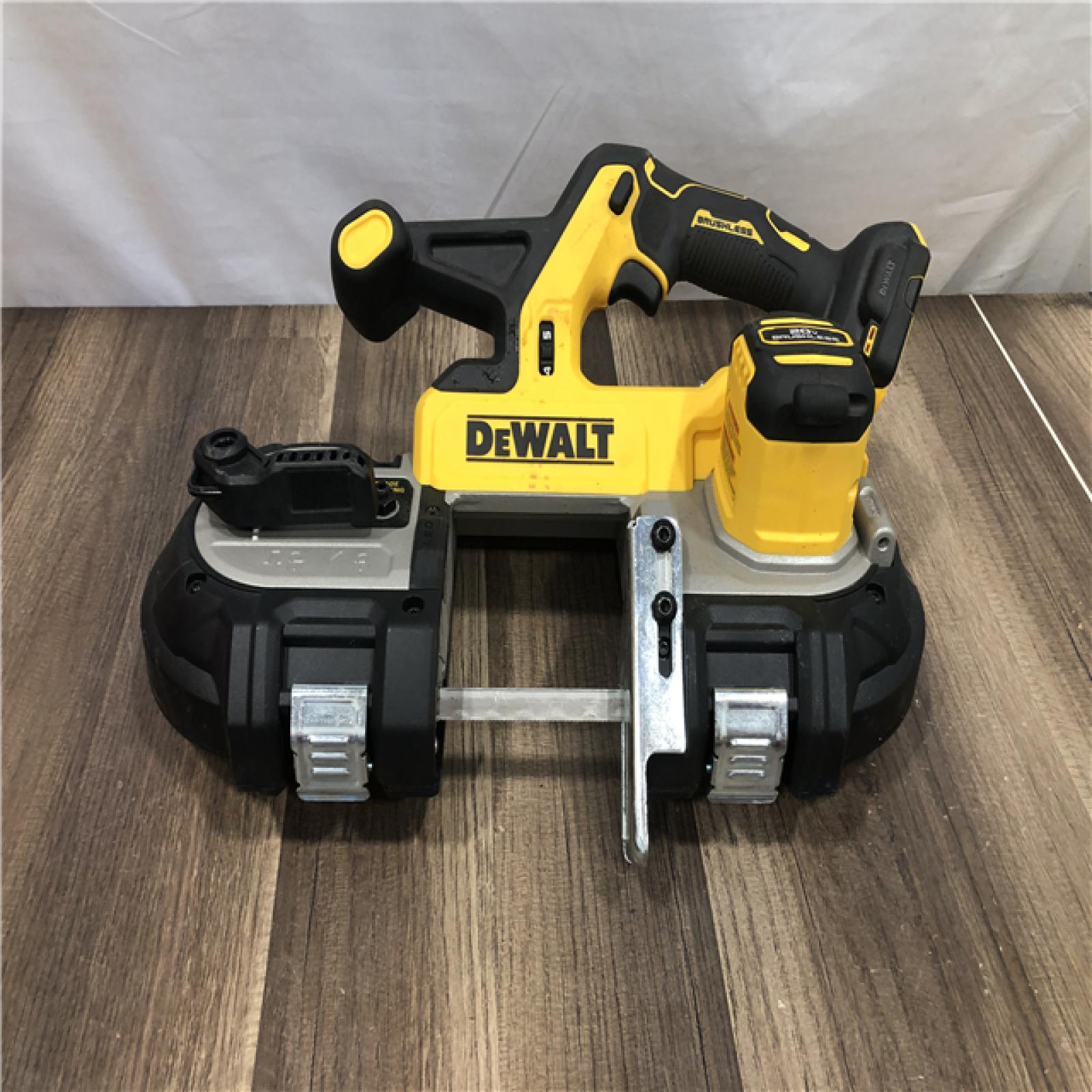 AS-IS DEWALT 20-Volt MAX 3-3/8 in. Cordless Brushless Bandsaw (Tool-Only)