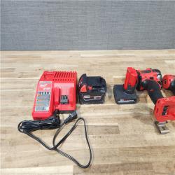 HOUSTON LOCATION - AS - IS Milwaukee 2 Tool Combo Kit W/ (2) Battery & Charger