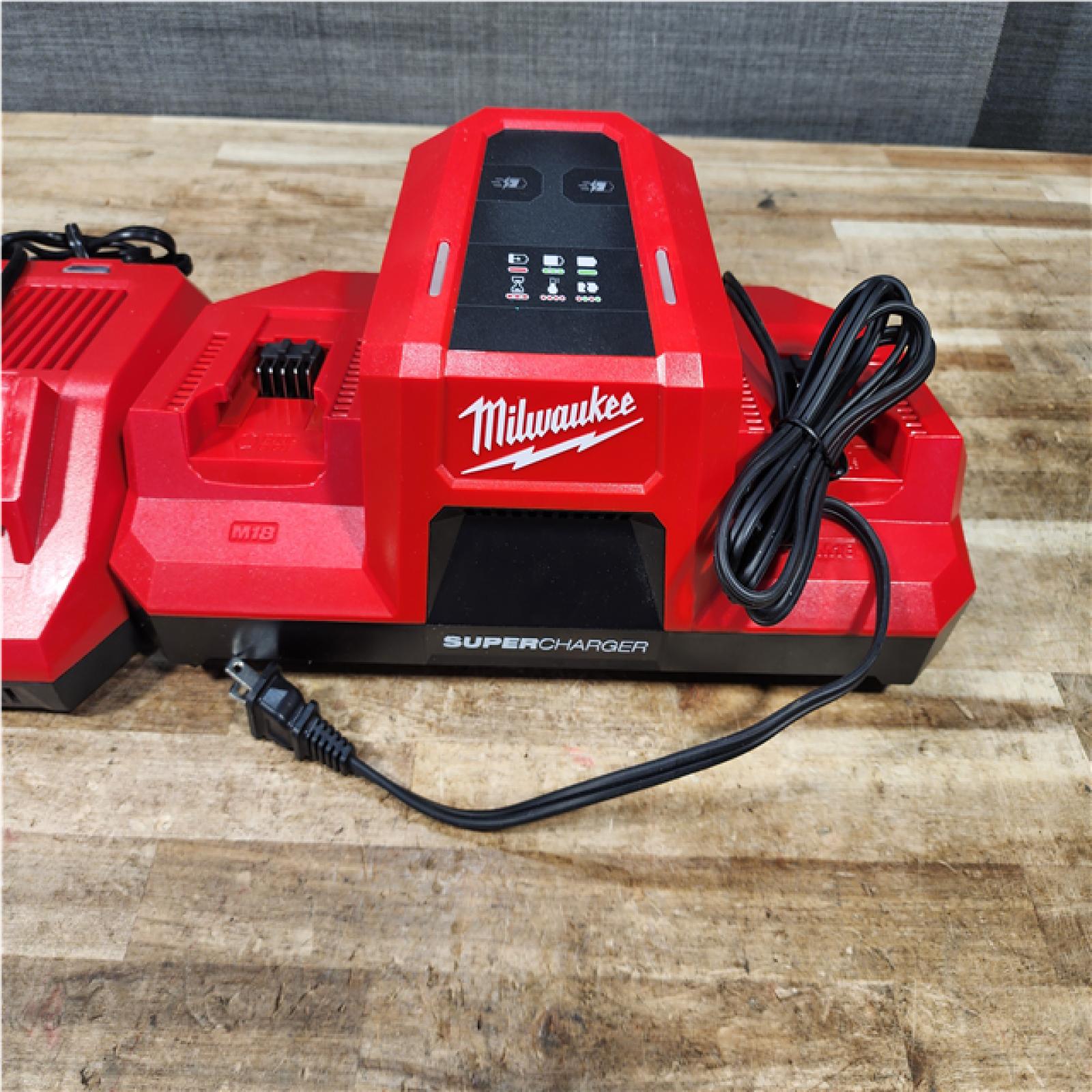 HOUSTON LOCATION - AS - IS MILWAUKEE BATTERY CHARGER PACK QTY - 2